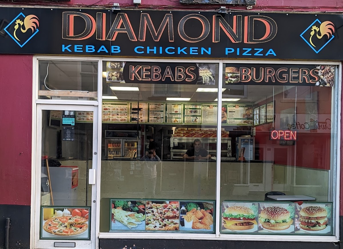 Dimond kebab & chicken & pizza